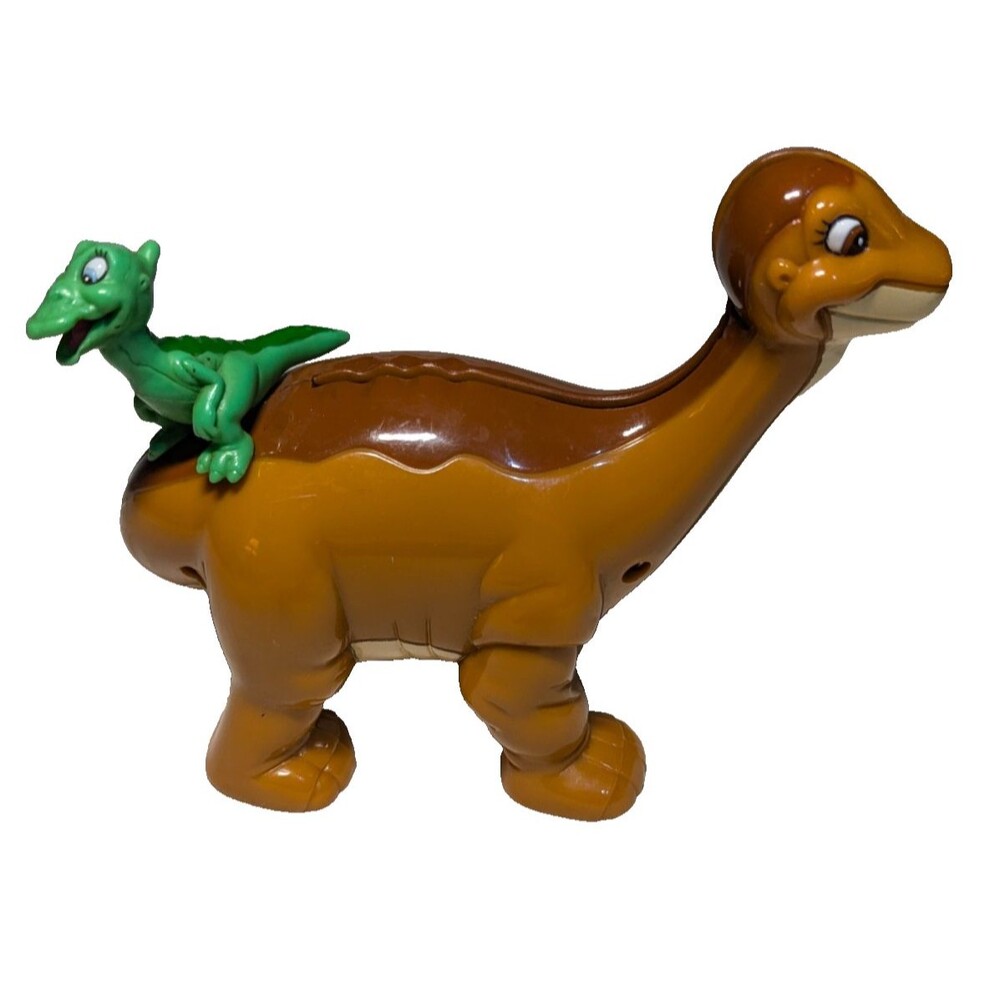 The Land Before Time Littlefoot & Ducky Plastic Coin Bank 2003 Universal Studio